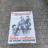 Affiche de propagande ' 'Faites confiance au soldat allemand '