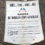 Affiche ordre mobilisation Générale 1914 