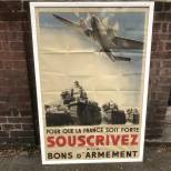 Affiche Souscription ' Pour que la France soit forte '