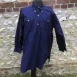 Chasseur Chemise troupe Mdle 1935  en coton bleu nuit 