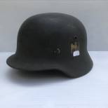 Heer casque Mdle 1935 un insigne et jugulaire 