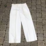 KM Pantalon droit en coton blanc 