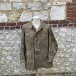 LW Blouse Mdle 1942 Camouflage flou en tissu coton