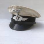 LW Casquette sous officier transmission coiffe blanche 