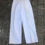 Pantalon droit matelot coton blanc 
