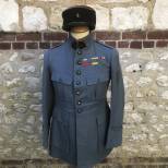 Veste Mdle 1916 et kepi Polo Officier Cuirassier 