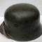 Casque Stahlhelm Mdle 1916 et jugulaire cuir 