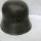 Casque Stahlhelm Mdle 1916 et jugulaire cuir 