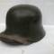 Casque Stahlhelm Mdle 1916 et jugulaire cuir 