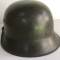 Heer casque Mdle 1942 un insigne et jugulaire 