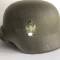 Heer casque Mdle 1942 un insigne et jugulaire 