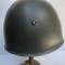 Italie Casque Mdle 1933 vert insigne Artillerie et jugulaire 