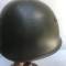 Italie Casque Mdle 1933 vert insigne Artillerie et jugulaire 