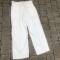 KM Pantalon droit en coton blanc 