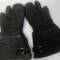 LW Paire de gants de vol cuir noir 