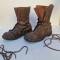 Paire de bottes de saut TAP  Mdle 1950 cuir marron 