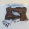 Paire de bottes de saut TAP  Mdle 1950 cuir marron 