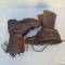 Paire de bottes de saut TAP  Mdle 1950 cuir marron 