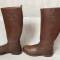 Paire de Bottes Officier cuir marron