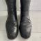 Paire de bottes officier cuir noir et embouchoirs 