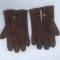 Paire de gants Officier cuir marron rougeatre 