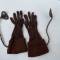 Paire de sous gants chauffants navigant soie marron 