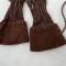 Paire de sous gants chauffants navigant soie marron 