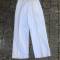 Pantalon droit matelot coton blanc 