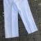 Pantalon droit matelot coton blanc 