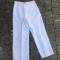 Pantalon droit matelot coton blanc 