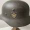 Police casque Mdle 1940 Double insignes et jugulaire 