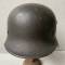 Police casque Mdle 1940 Double insignes et jugulaire 