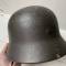 Police casque Mdle 1940 Double insignes et jugulaire 