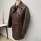 Veste de vol Mdle 1929 Navigant cuir marron Foncé 