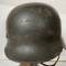 WH Casque Mdle 1940 peinture grise et jugulaire 