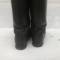 WH Paire de bottes officier cuir noir 