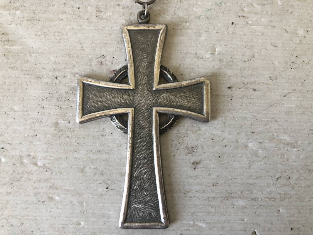 Rare croix pectorale de la Vierge Marie et Jésus Christ - Antique Religieux